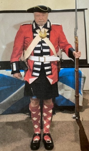 Man dressed in Argyll Militia uniform