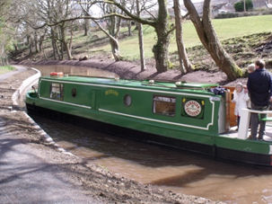 Barge on a canal