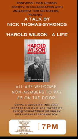 Harold Wilson talk poster