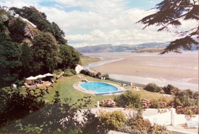 Portmeirion - photo of hotel pool and beach